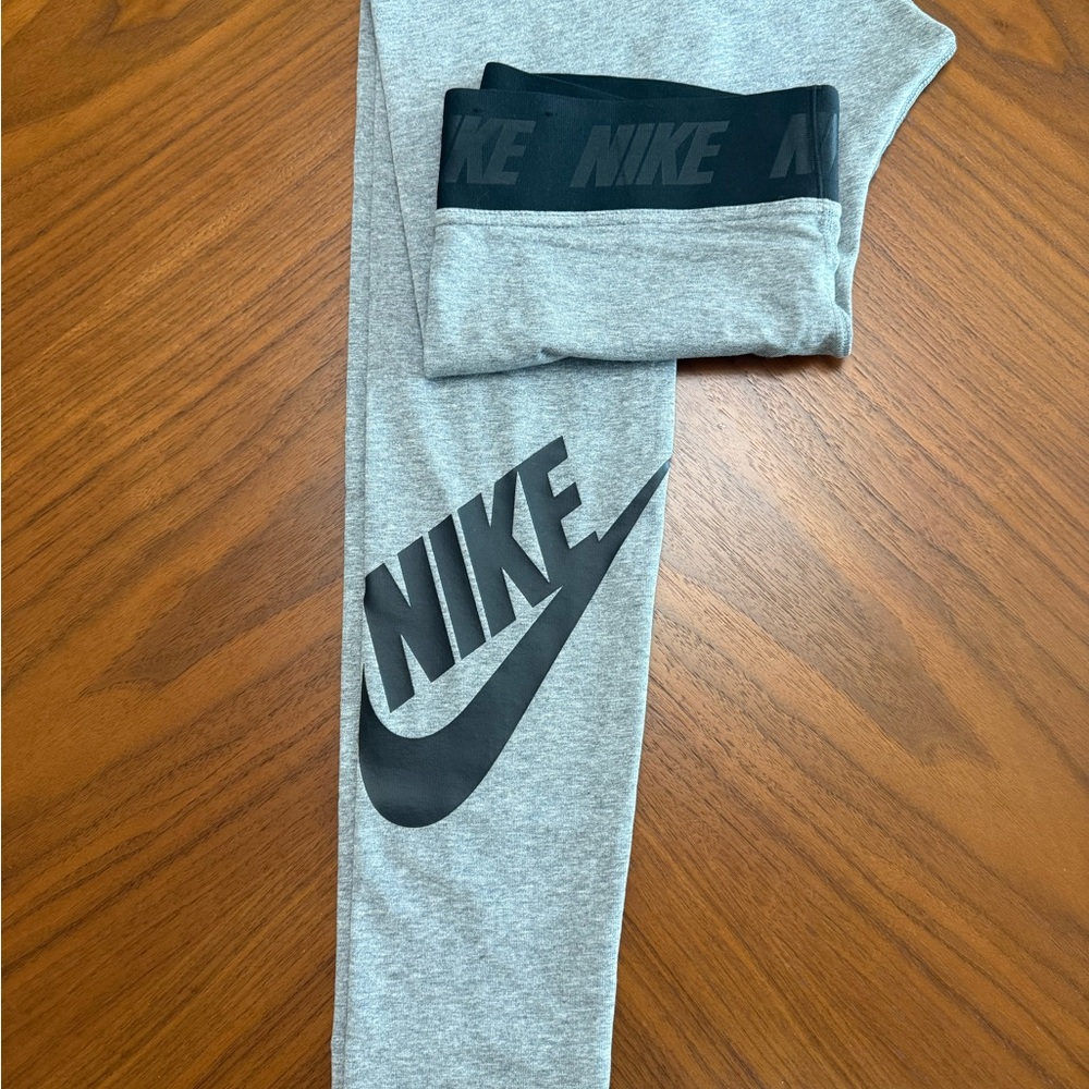 Nike Black and Gray Leggings